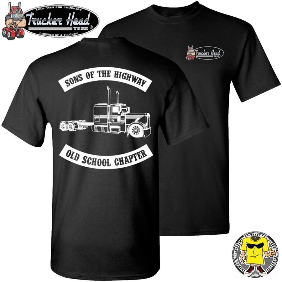 Sons Of The Highway Old School Chapter Old School Trucker Shirts