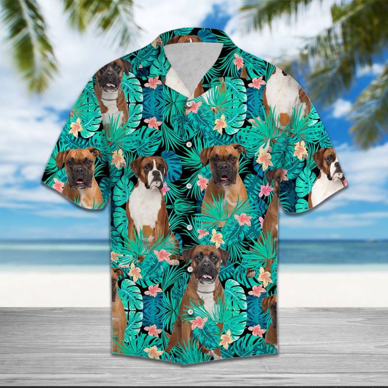 Boxer Tropical Hawaiian Shirt Ha52435