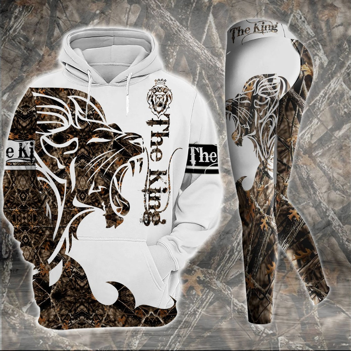 The King Camo Legging Hoodie ,Lion Legging Hoodie