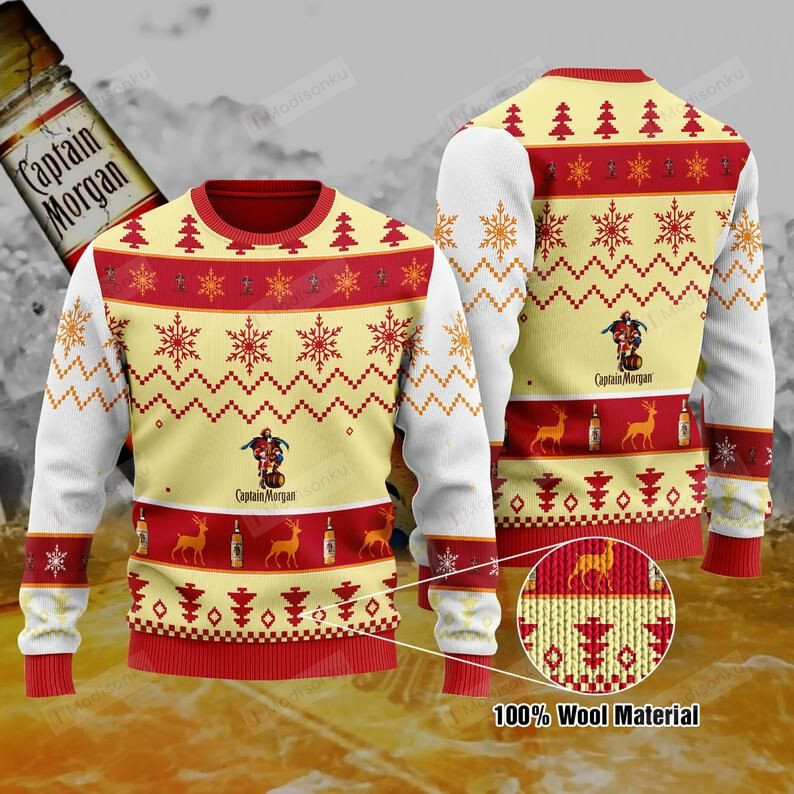 Captain Morgan For Unisex Ugly Christmas Sweater, All Over Print Sweatshirt