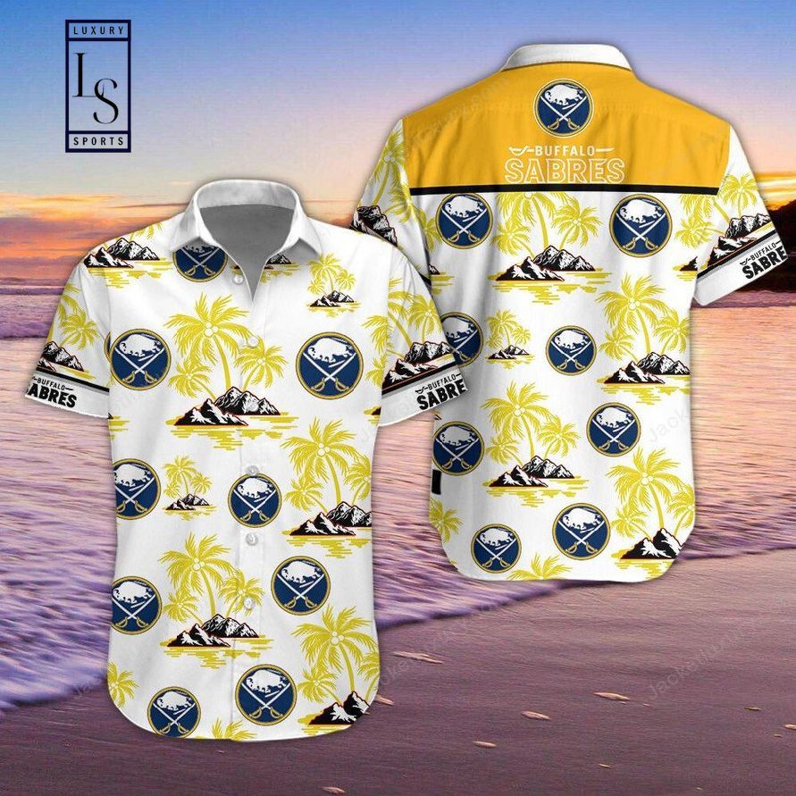 Buffalo Sabres Hawaiian Full Ensemble Shirt Plus Shorts