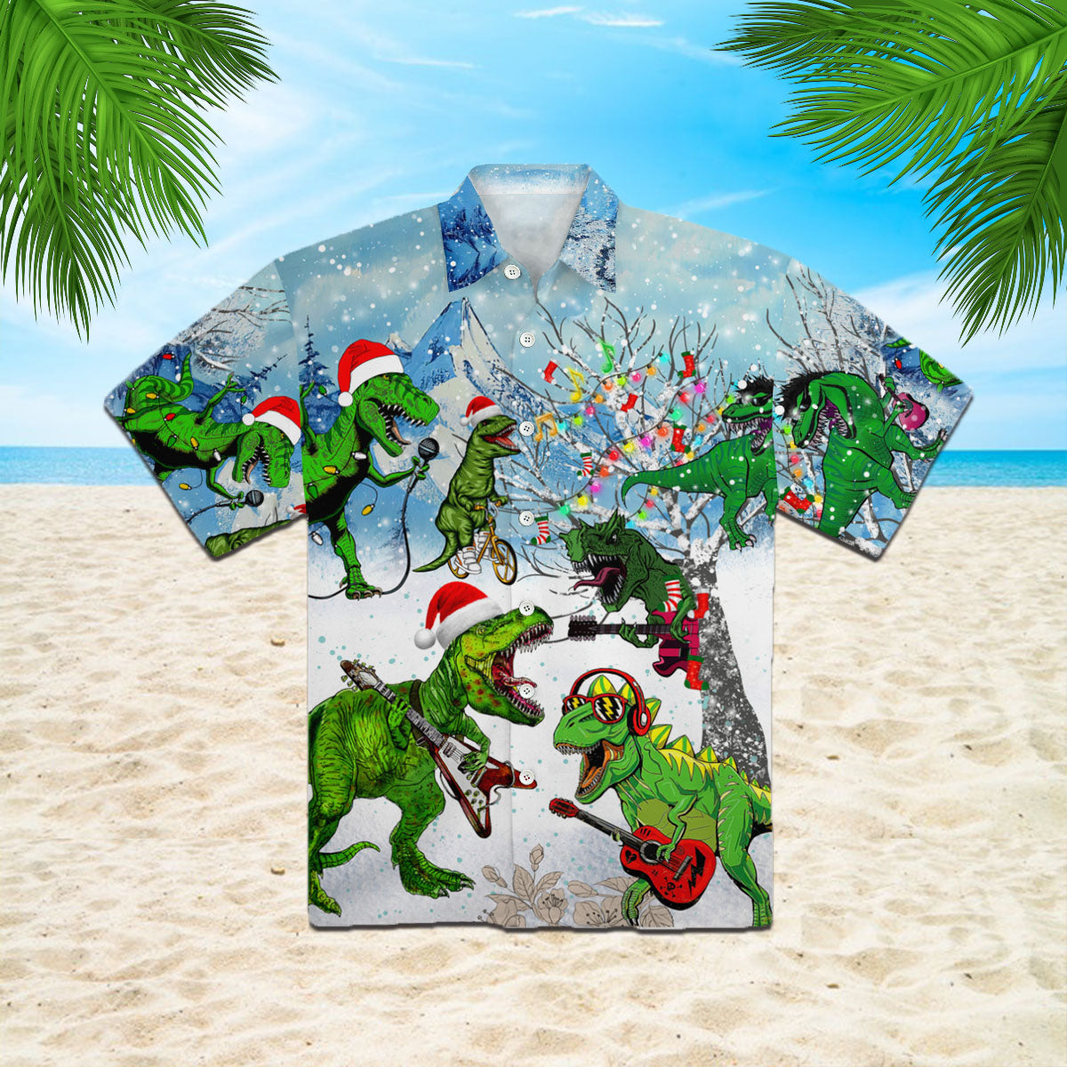 Oragontee Dinosaur Hawaii Shirt For Men Women Adult Ha51249