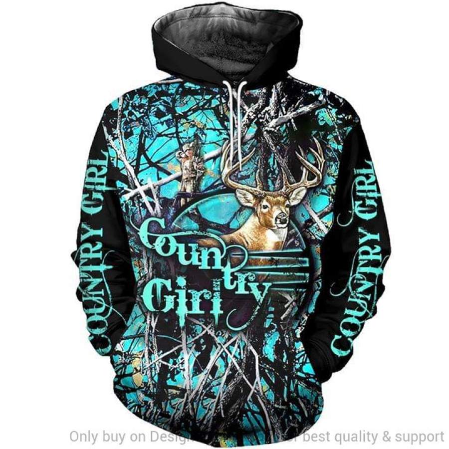 Teal Country Girl Hoodie