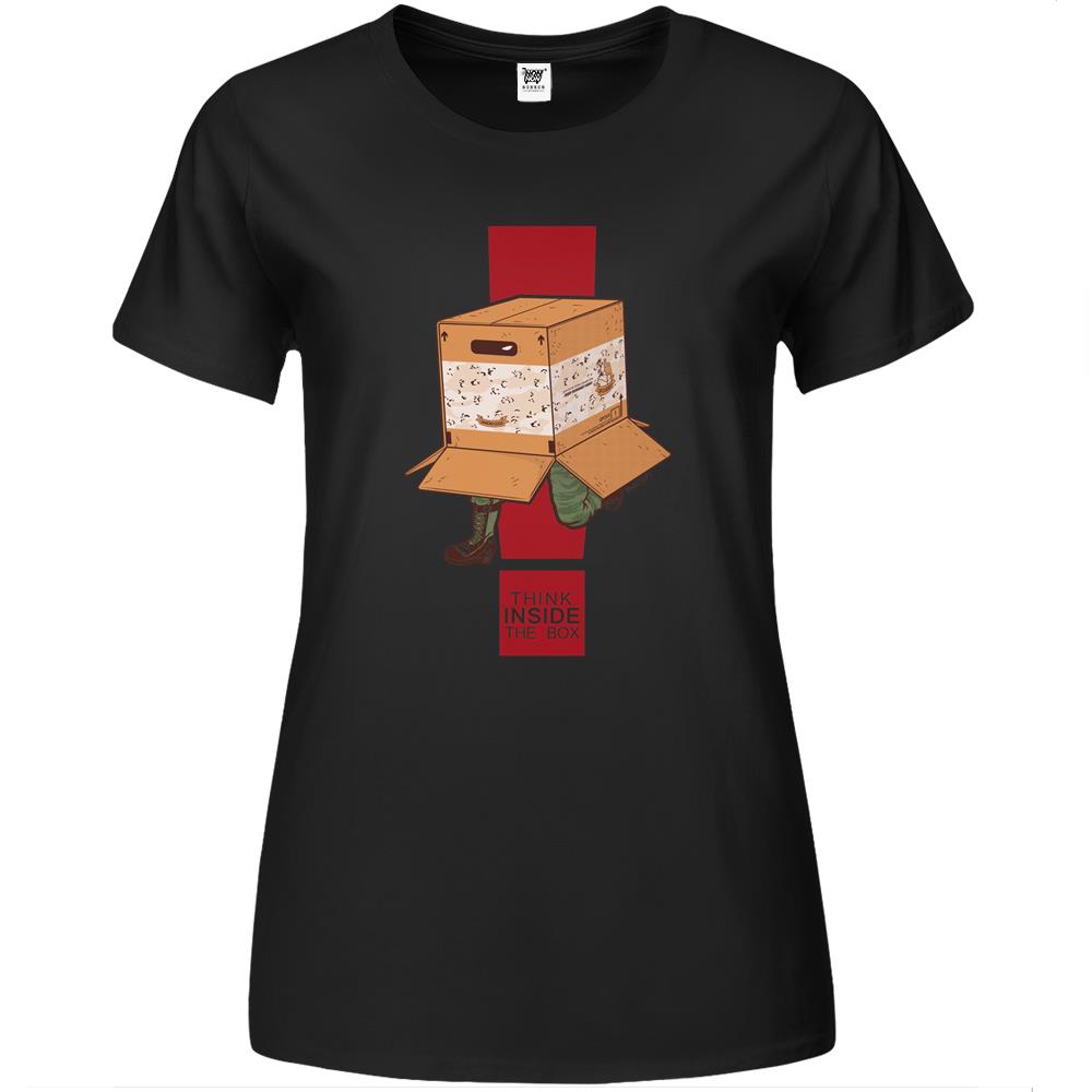 Think Inside The Box. Premium Womens T Shirts