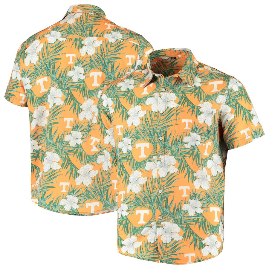 Tennessee Volunteers Orange Floral Hawaii Shirt Ha1738