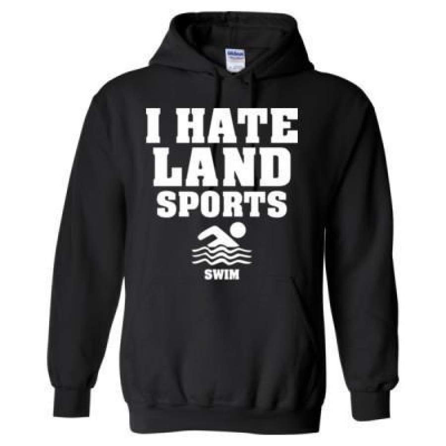 AGR I Hate Land Sports Swim – Heavy Blend™ Hooded Sweatshirt