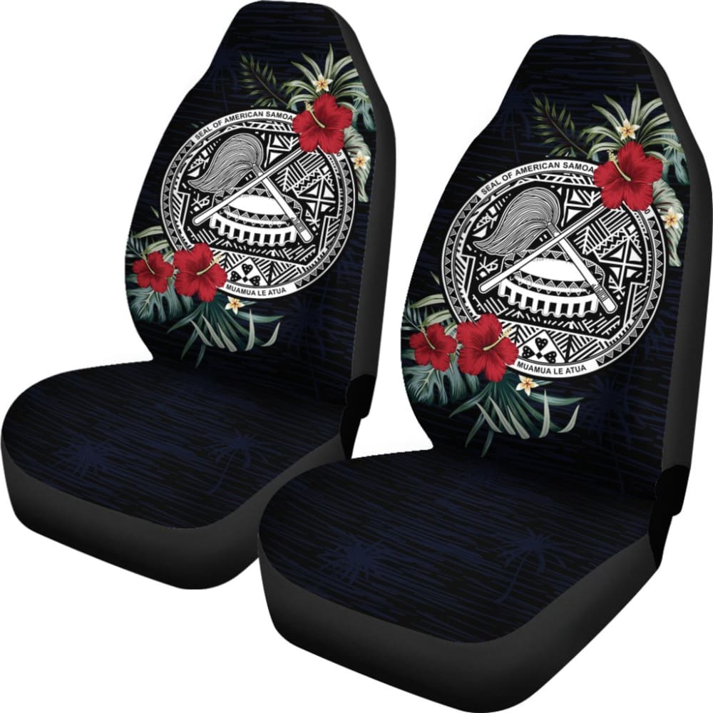 American Samoa Car Seat Covers – American Samoa Seal Hibiscus – 093223