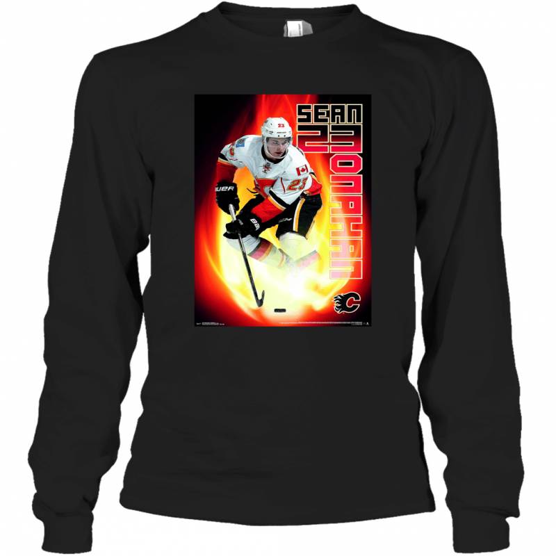 International Calgary Flames Sean Monahan Premium Wall Long Sleeve T-Shirt