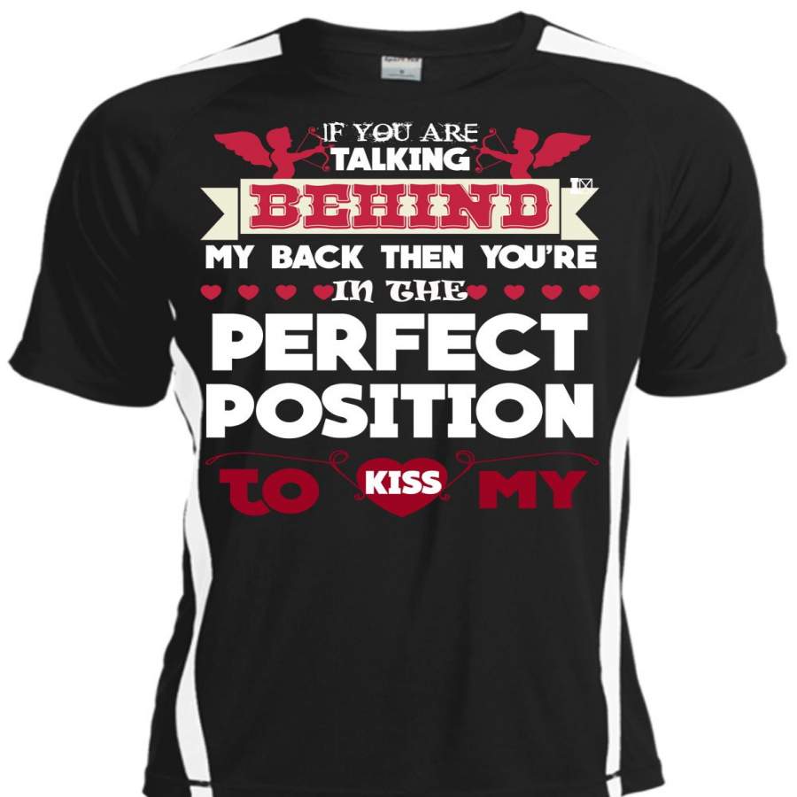 You Are Talking Behind My Back T Shirt, Position To Kiss My T Shirt, Cool Shirt