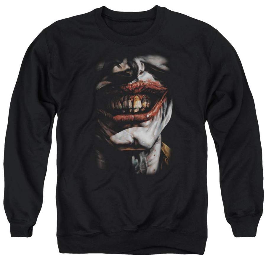 Batman – Smile Of Evil Adult Crewneck Sweatshirt