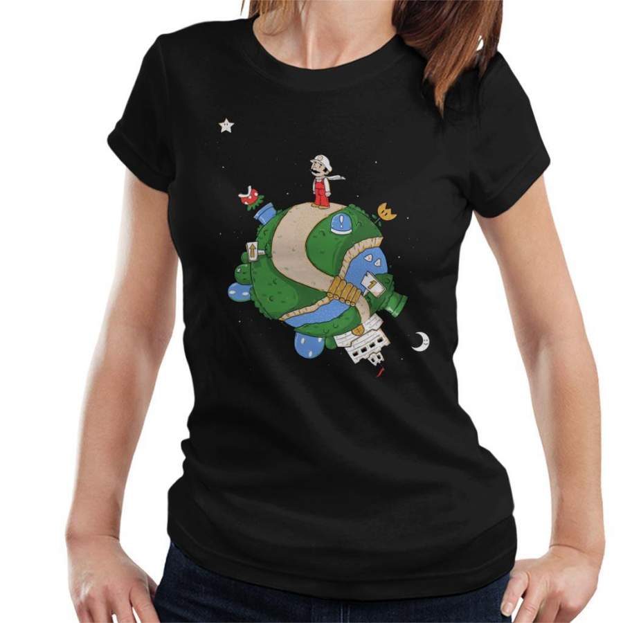 Little Moustache Super Mario Women’s T-Shirt