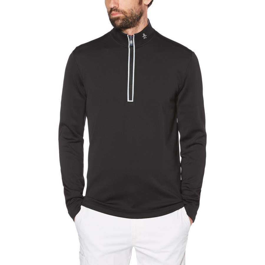 Original Penguin Men’s Caviar Long Sleeve Clubhouse Mock