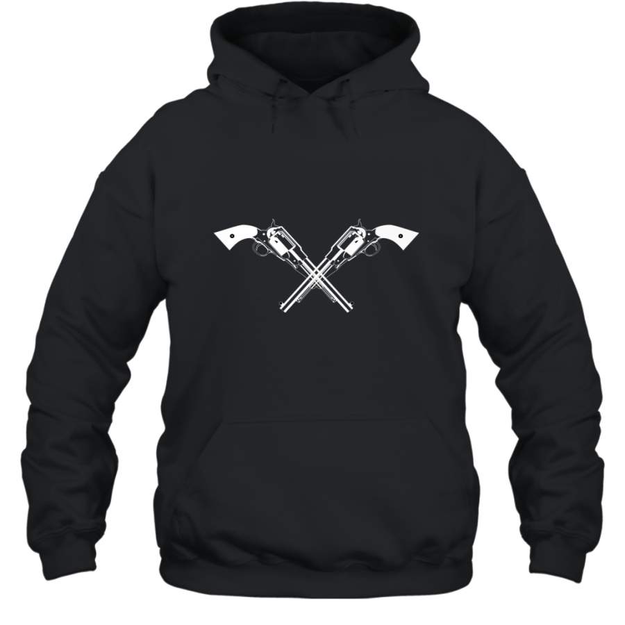 Revolvers Crossed Wild West Gunslinger Cowboy Gun shirt Hoodie