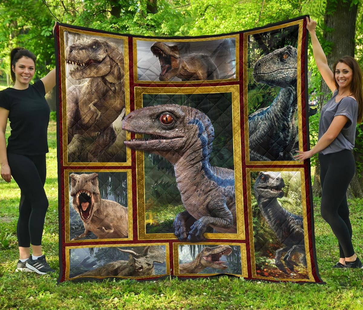 Wonderfull Dinosaur Photography Art Quilt Blanket Great Customized Blanket Gifts For Birthday Christmas Thanksgiving