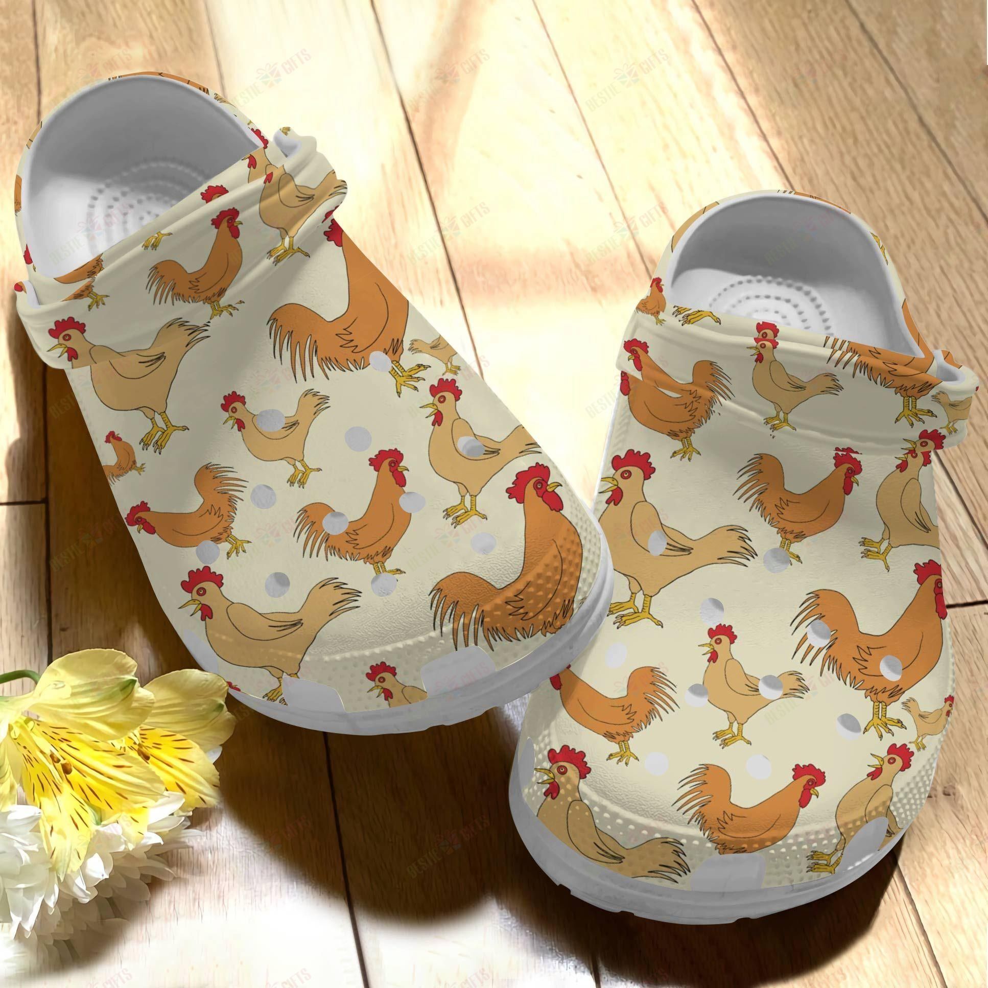 Farm Crocs Classic Clog Chicken V2 Shoes