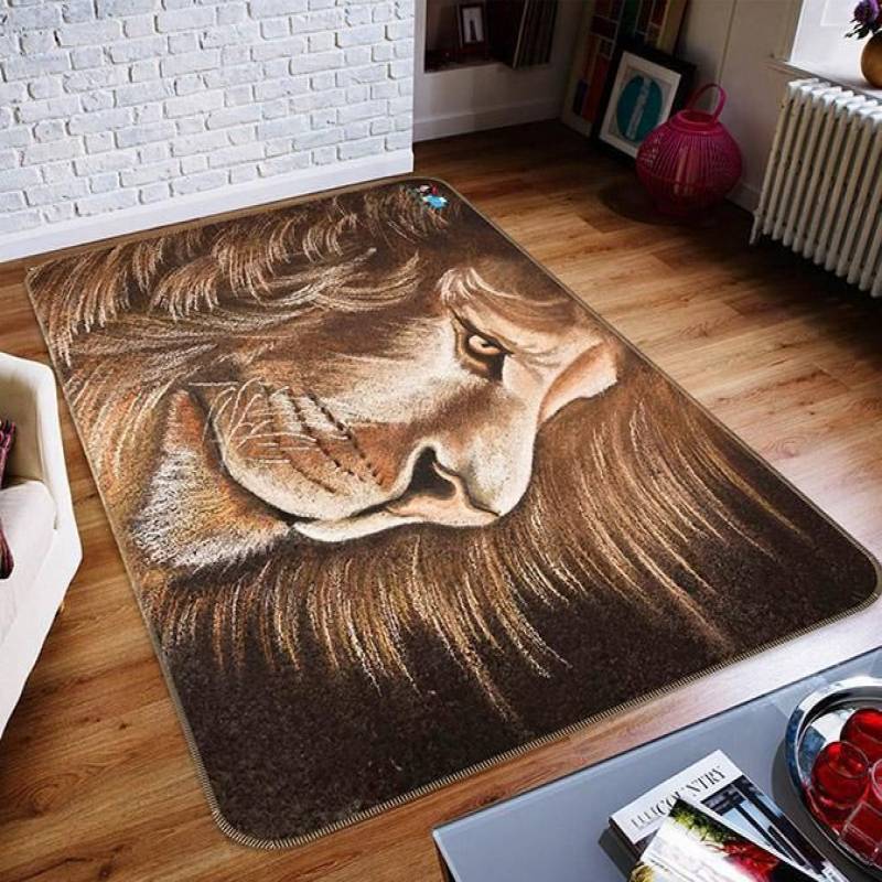 3D VIVID LION 179 NON SLIP RUGS