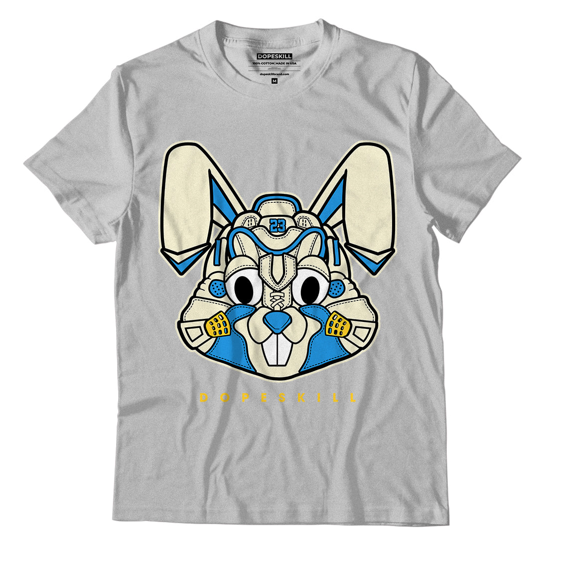 Jordan 2 Grey Fog Dopeskill T-Shirt Sneaker Rabbit Graphic