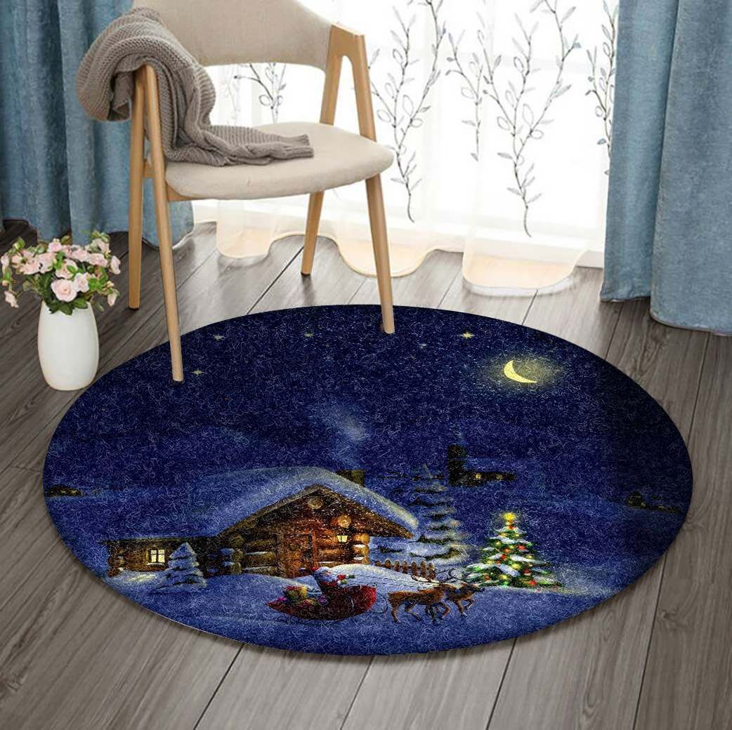 Santa Claus GE1923 Round Rug  CYSI2907