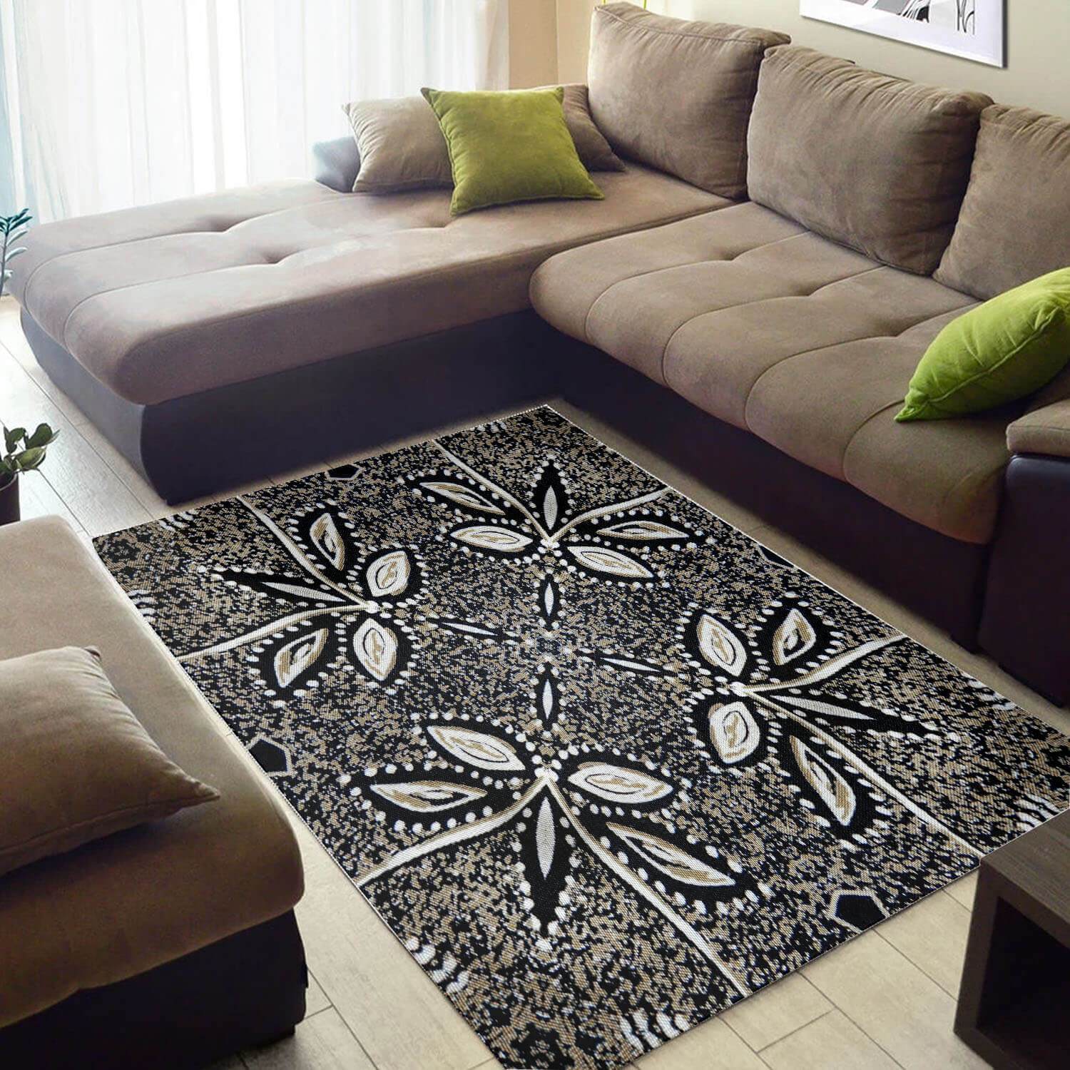 Inspired African Rug Colorful African Print Afrocentric Pattern Art African Large Rug African Inspired Living Room WBG3302