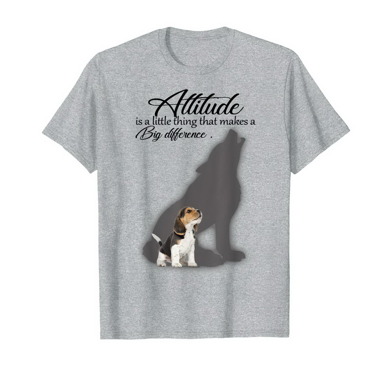 Beagle Dog Love – Attitude Make A Big Difference Puppy Funny T-Shirt New