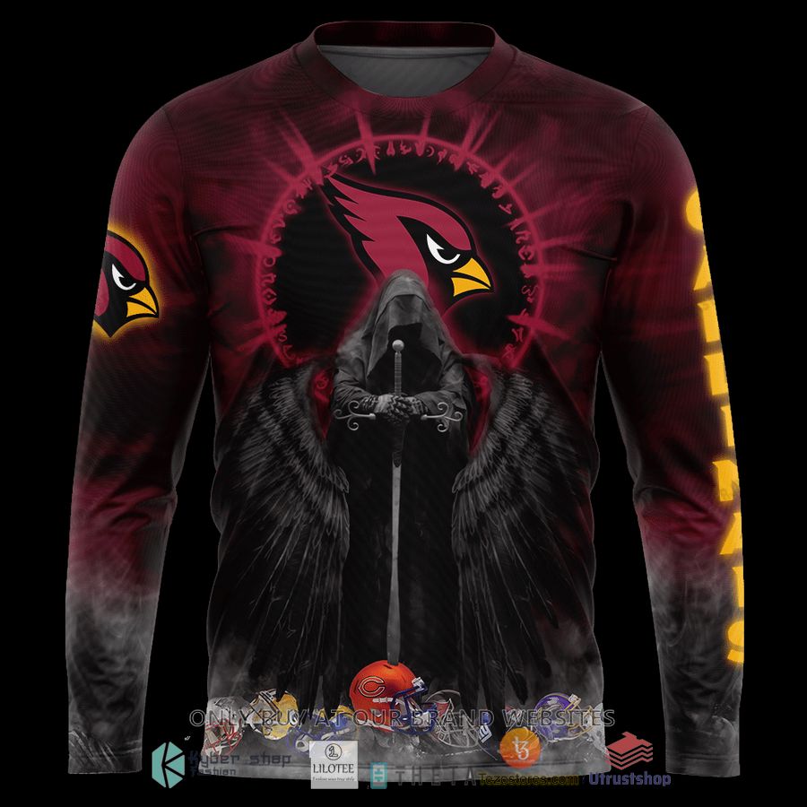 Arizona Cardinals Custom Name Number Red Black Hades Gift For Fan 3D Full Printing Sweatshirt