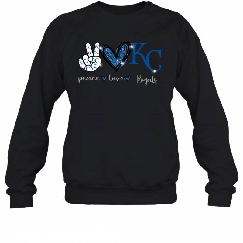 Peace Love Royals gift for Kansas City Royals Fans Sweatshirt