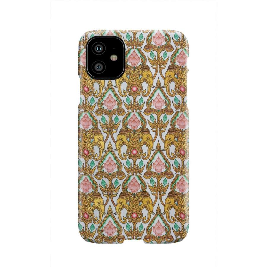 Thai Lotus Elephant Print Iphone & Android Phone Cases