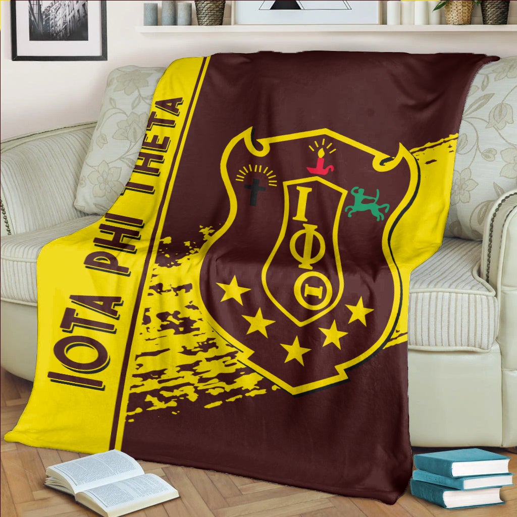 Wonderprint Premium Blanket Iota Phi Theta Premium Blanket Quarter Style Lt10