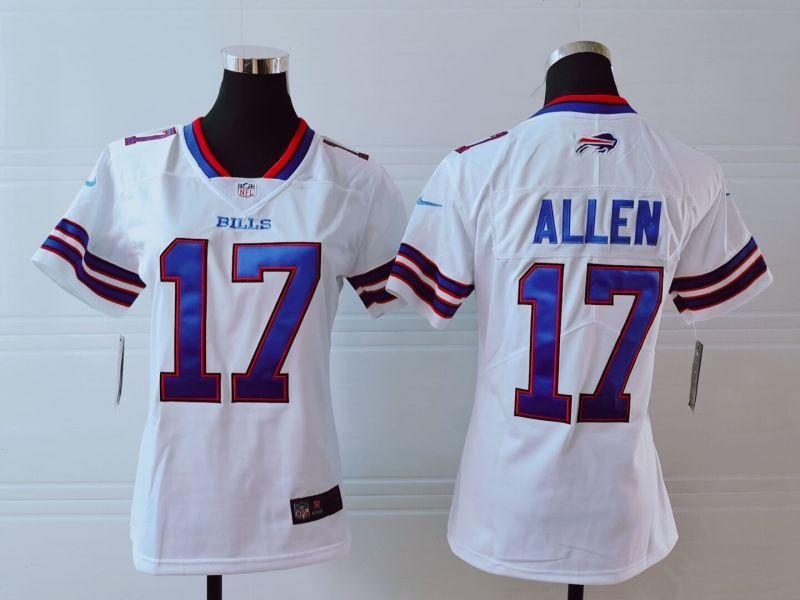 Buffalo Bills Josh Allen #17 NFL 2020 New Arrival White Womens Jersey