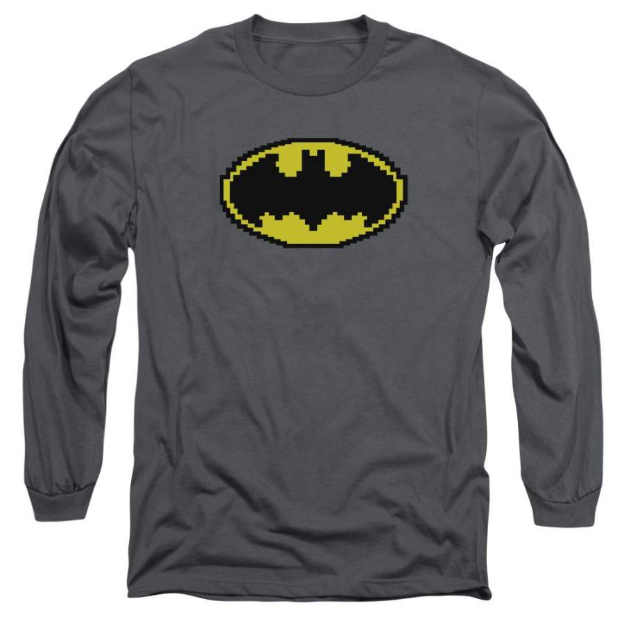 Batman – Pixel Symbol Long Sleeve Adult 18/1