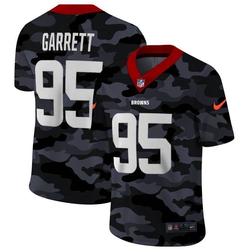 Cleveland Browns Myles Garrett #95 NFL 2020 Camo Jersey