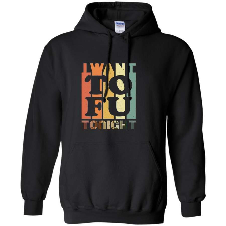 AGR Tonight Retro Funny Vegan Vegetarian Hoodie