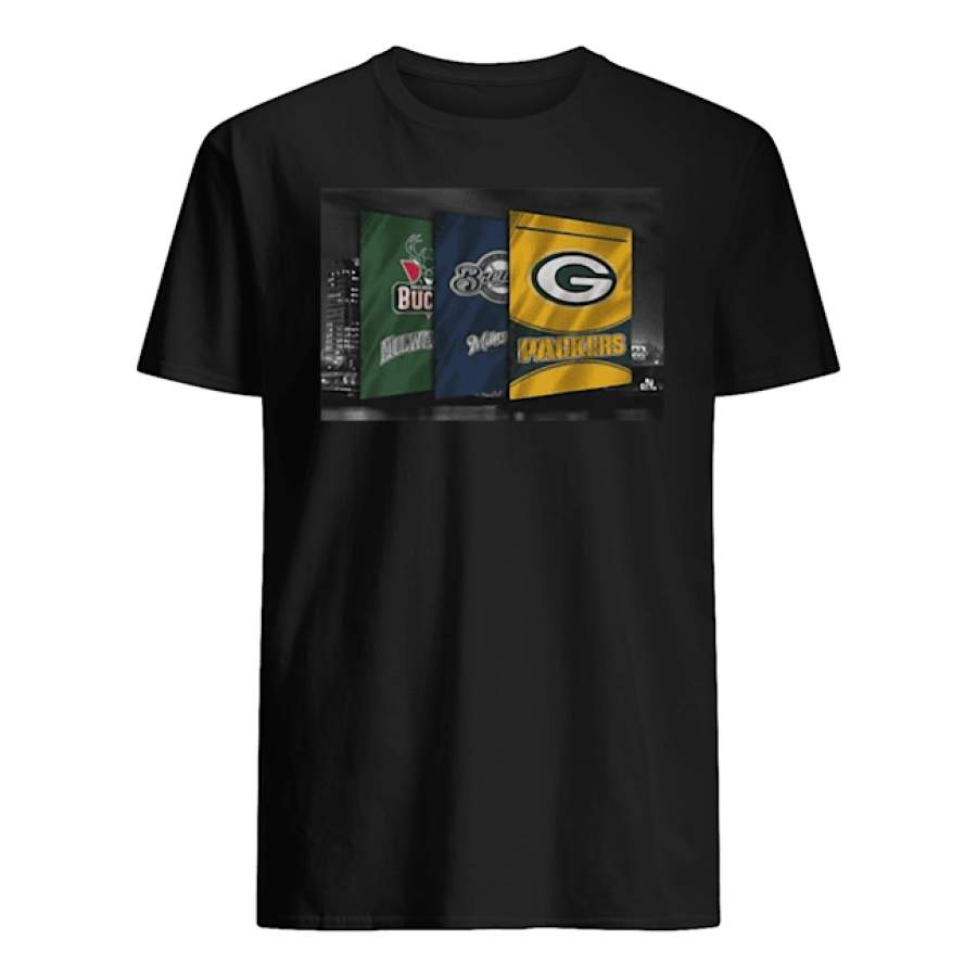 Milwaukee Bucks Brewer Milwaukee Green Bay Packers shirt