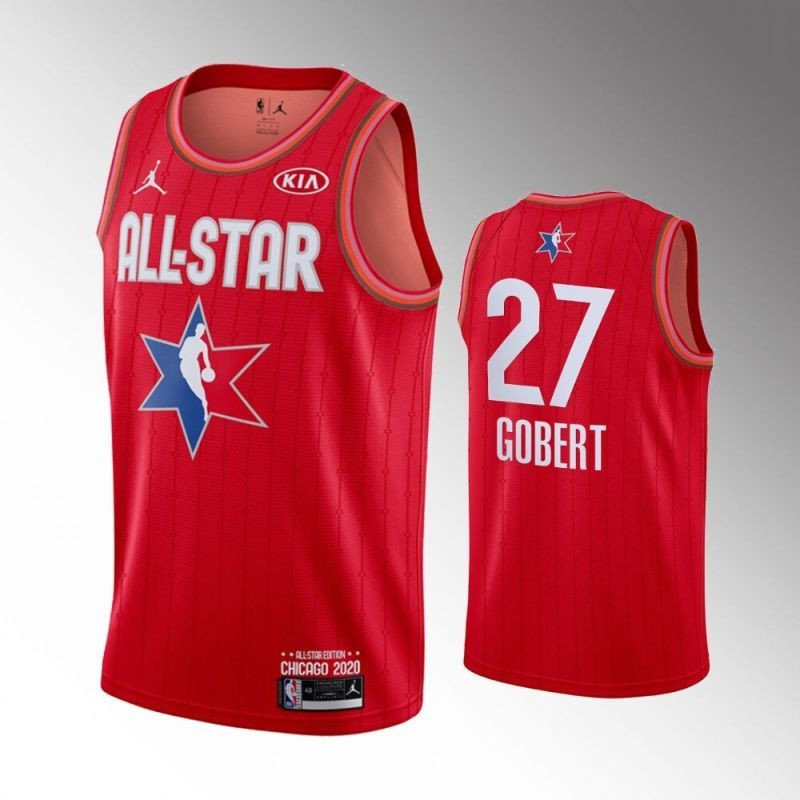 Utah Jazz Rudy Gobert #27 NBA 2020 Allstar Red Jersey