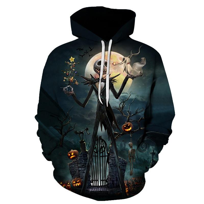 Nightmare Before Christmas Jack Hoodies – Nightmare Before Christmas Hoodies – Jack Moon Christmas Hoodie