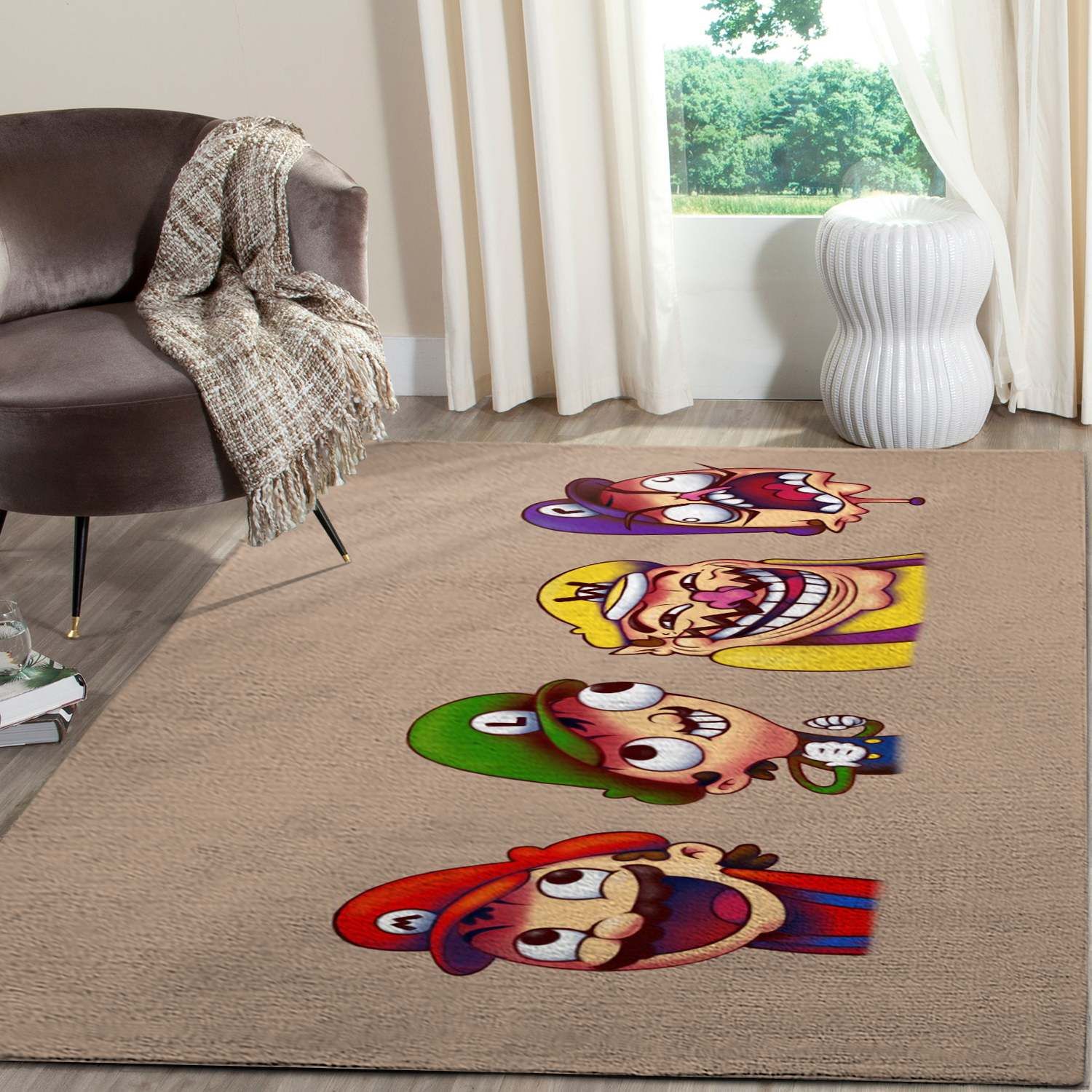 The 20 Rug Super Paper Mario Gaming Area Rugs Living Room Carpet FN041203 Christmas Gift Floor Decor