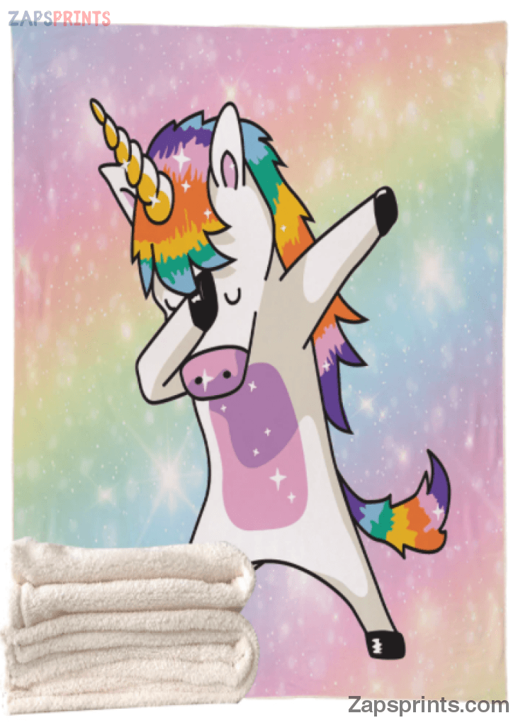 Unicorn Dabbing V2 Blanket