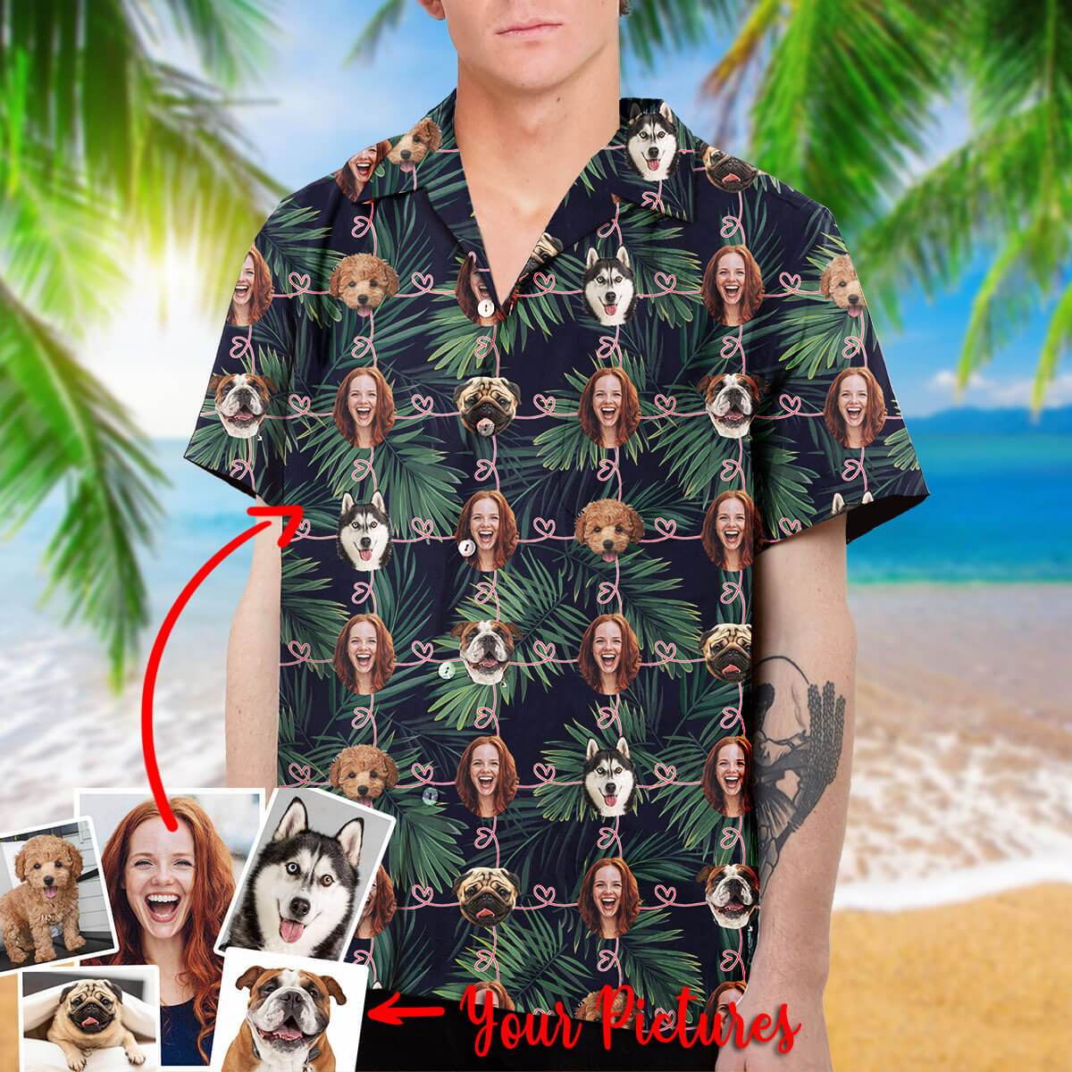 Personalized Dog And Human Hawaii Shirt Ha25087