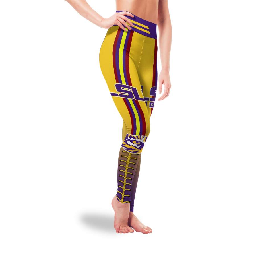 Twins Logo LSU Tigers Leggings For Fans