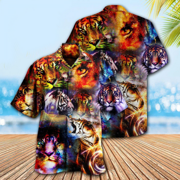 Tigers The Power Of Tigers In The Universe Colorful Hawaiian Shirt 3D