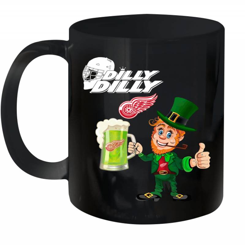 Detroit Red Wings Dilly Dilly Saint Patrick Day Ceramic Mug 11oz