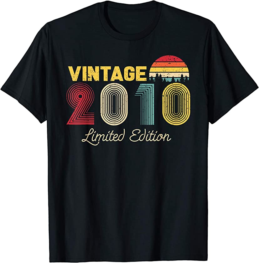 Vintage Limited Edition 2010 Funny 11th Birthday Vintage T-Shirt