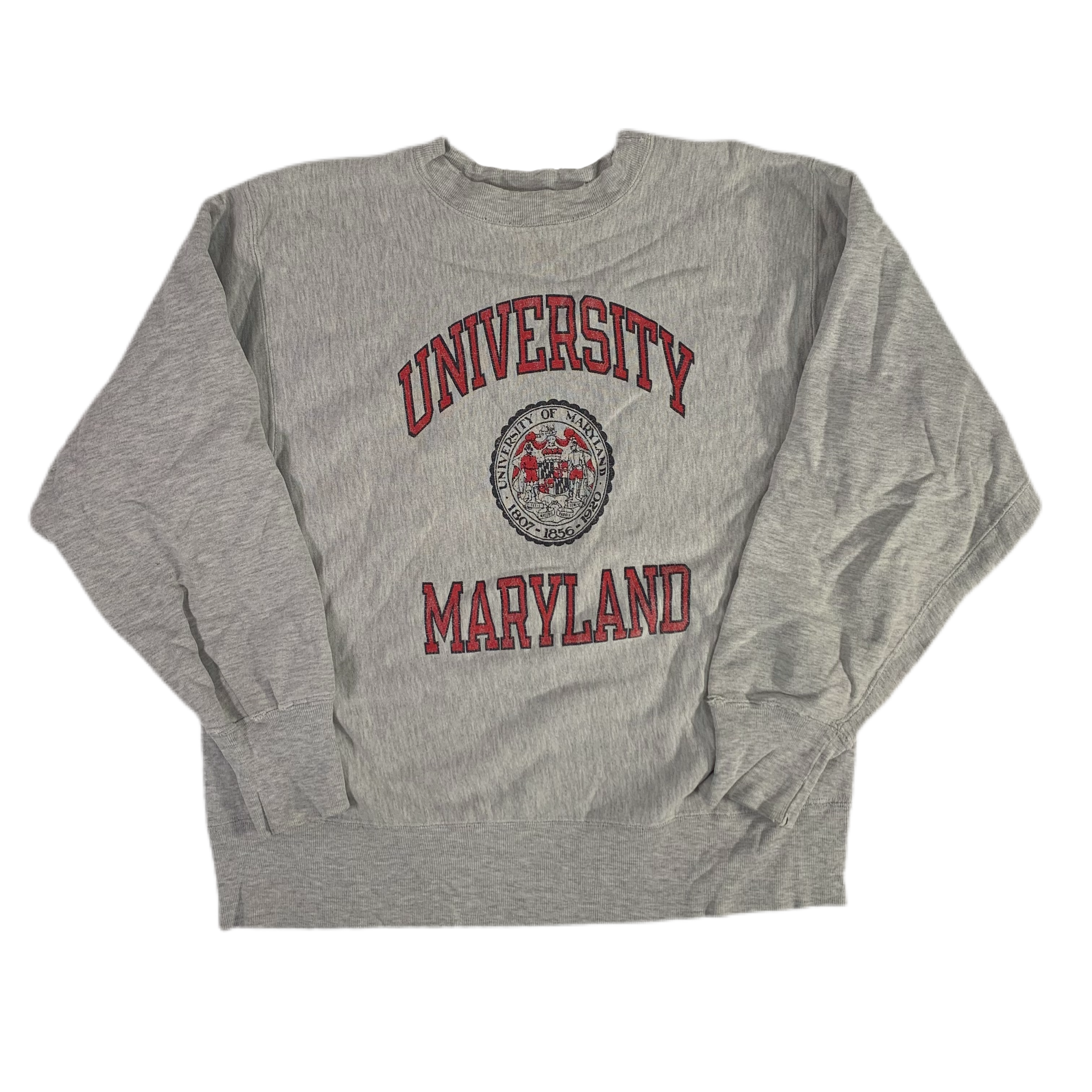 Vintage University Of Maryland “Terps” Champion Reverse Weave Crewneck Sweatshirt