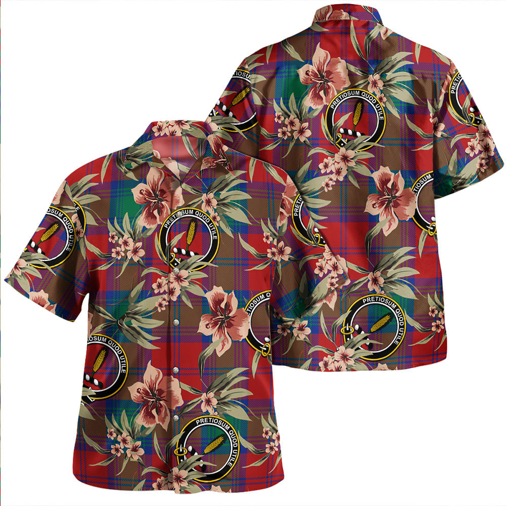 Scottish Tartan Auchinleck Clan Hawaiian Shirt Tropical Old Style