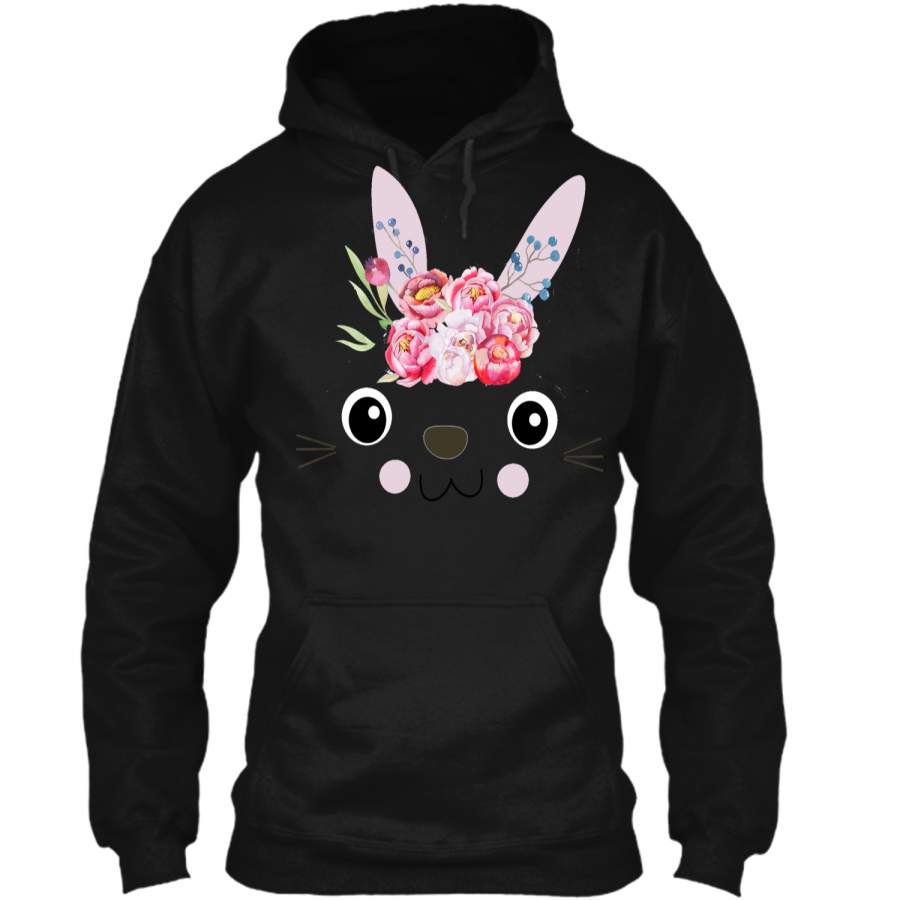 Cute Bunny Easter Day Gift T Shirt Pullover Hoodie 8 oz