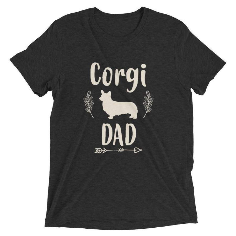 Men’s Corgi Dad tshirt Corgi Gift for dog Lovers