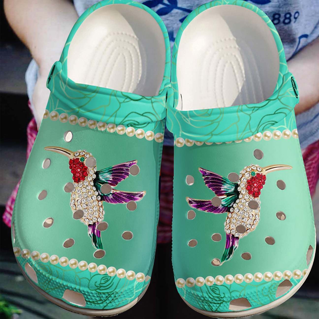 Hummingbird Personalized Clog, Custom Name, Text Splendid Hummingbird, Fashion Style For Women, Men, Kid, Print 3D