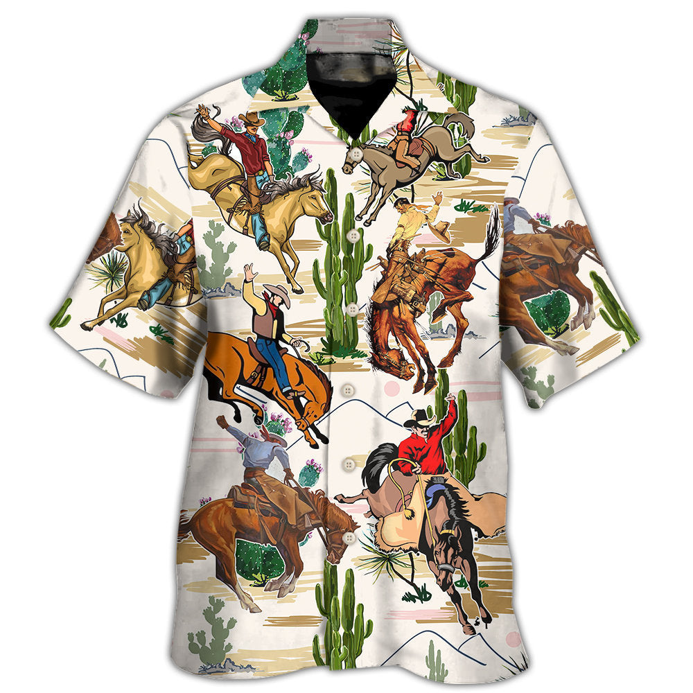 Cowboy Western Desert And Cactus Tropical Hawaii Shirt Ha9880