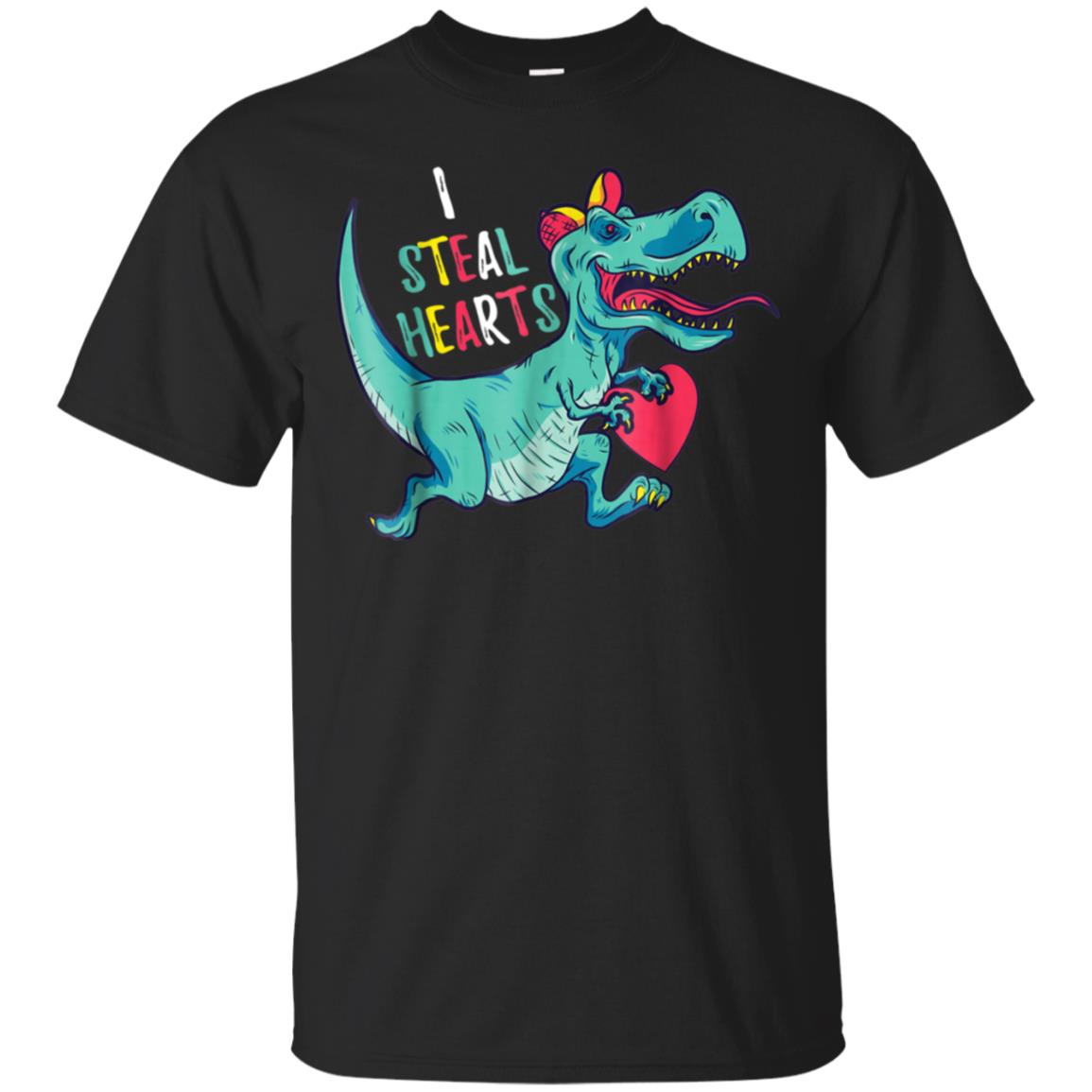 Valentines Day Dinosaur I Steal Hearts Tshirt Gifts for Boys