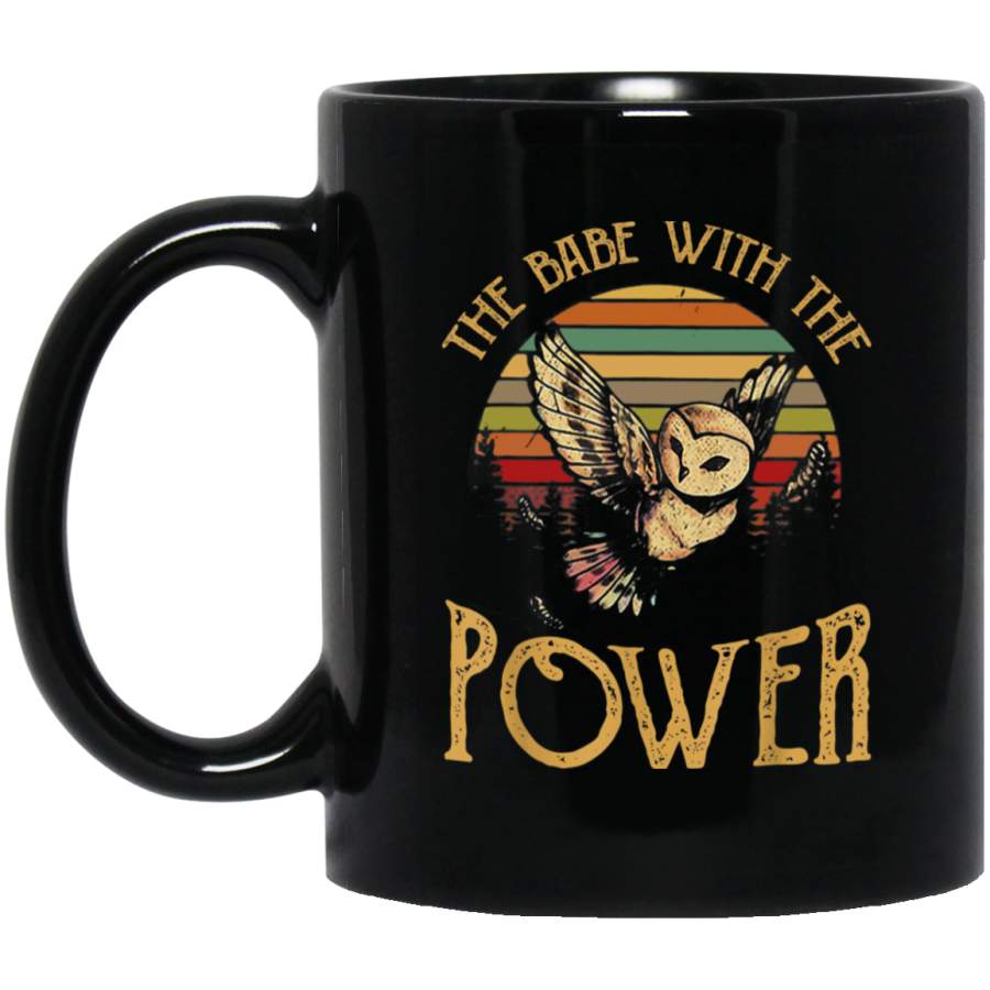 The Babe With The Power Vintage Retro Funny 11 oz Mug